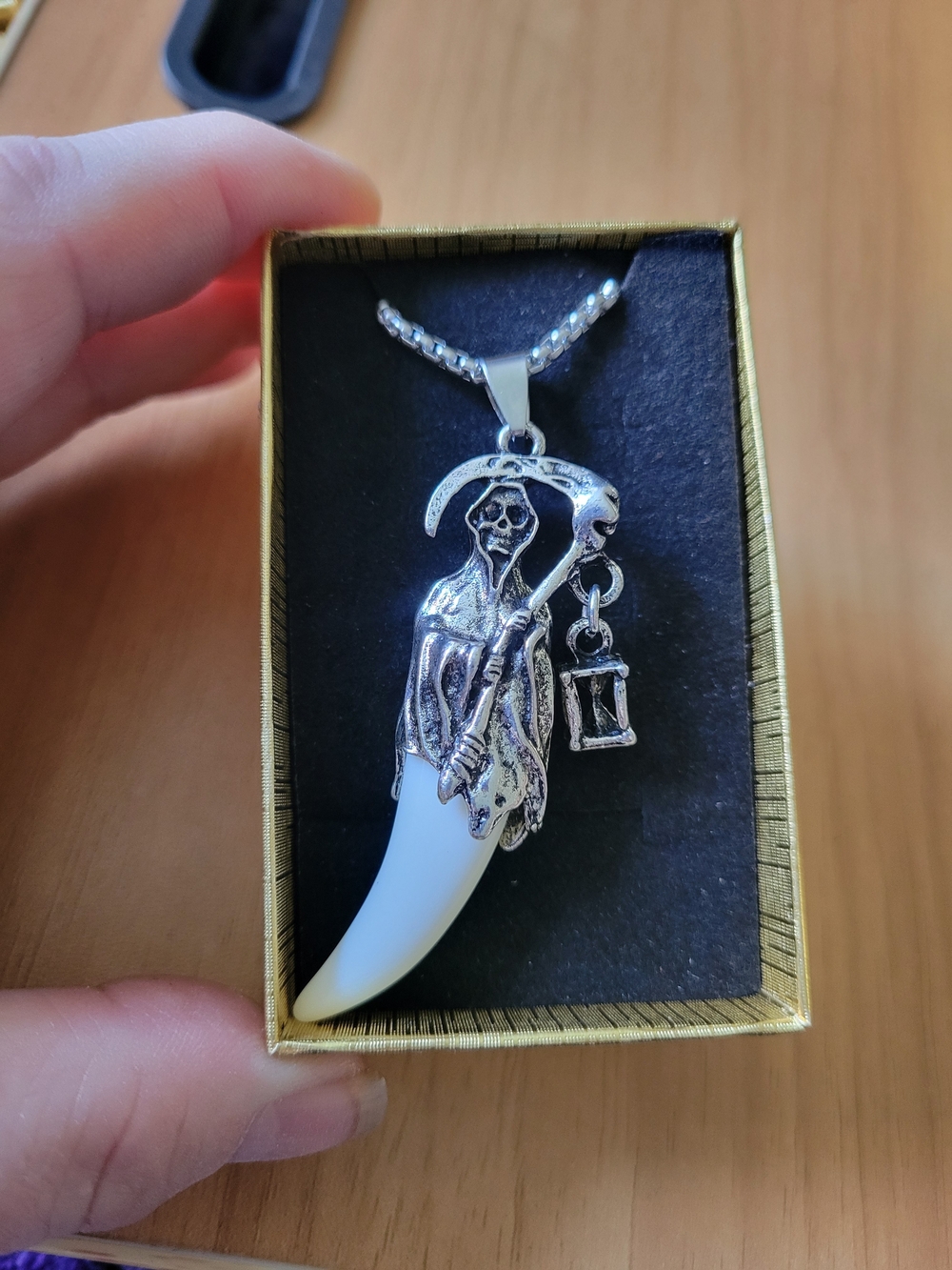 🧋NEW🧋Stainless Steel Grim Reaper Pendant Necklace